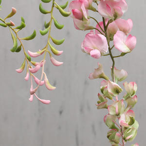 ดอกไม้เลื้อยแบบเข้ารหัสยาว,ห้องใต้หลังคาโรงแรมขายส่งตกแต่งบ้านเพดานผ้าไหมหวายดอกไม้ประดิษฐ์ - Product Image 4