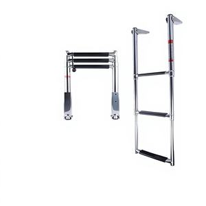 Escalera de Embarque Telescópica de Tres Secciones, Escalera de Acero Inoxidable Resistente a la Corrosión, Accesorios Marinos para Yates de Expedición - Product Image 5