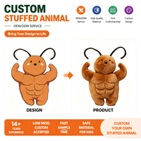 Peluche Blattes Musclées Amusantes Personnalisables en Coton PP – Oreillers Anime Rembourrés Personnalisables à Vendre – Logo Personnalisé