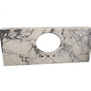 36 bagni vanity Natual New York marmo Milas in marmo lilla piani vanity bagno