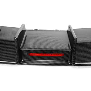 Nouveau diffuseur de pare-chocs arrière A3 Sline S3 avec éclairage LED, style KB, en fibre de carbone, léger, à visser, pour <span class=keywords><strong>Audi</strong></span> 2014-<span class=keywords><strong>2016</strong></span> - Product Image 3