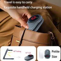 Cargador Inalámbrico Magnético Qi2 3 en 1, Estación de Carga Rápida de 15W, Base Plegable Compacta para Escritorio, Compatible con iPhone, Watch y AirPods
