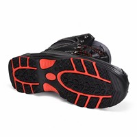 Chaussures de sécurité AIMVVSEC en cuir véritable avec embout en acier, antidérapantes, résistantes à l'huile et au gaz, doublure 3M Thinsulate isolante contre le froid