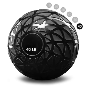 Palle mediche Slam Ball in PVC riempite di sabbia, personalizzabili, durevoli, lucide, nere, blu, verde acqua, arancioni, da 10-40 libbre, per allenamento di forza, fornitura di fabbrica - Product Image 2