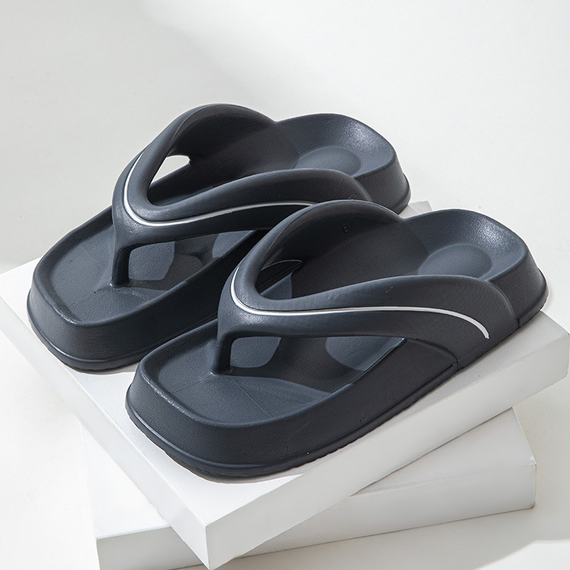 Summer Beach Flip Flops Wedge Heels Outside EVA Filp-Flop Slippers for Women