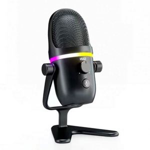 Micrófono Profesional RGB para Juegos, con Luz, para Grabación en Vivo, Chat en Steam, Micrófono USB con Cable para Computadora de Escritorio - Product Image 5