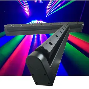 500mw 8 gözler projektör DMX hareketli kafa mavi lazer + sahne disko lazer ışığı için LED ışın çubuğu