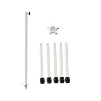 Support métallique d'origine OEM 2028J pour aspirateur de poussière à ongles, support de roue extracteur pour collecteur de poussière à ongles AT-NDC-025