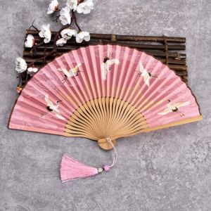 Hand Fan with Bamboo Handle Custom Printed Large Folding <b>Gift</b> Business Folk Customize Customizable Art Fan - Product Image 4