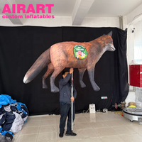 Marionnette gonflable loup pour décoration d'événements - Campagne Initiative Animaux Gonflables