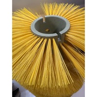 Brosse de nettoyage industrielle personnalisée pour voirie, brosse principale à poils en fil de laiton, balayeuse à rouleaux pour routes, support OEM, matériau PP/Nylon