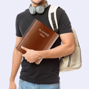 Cuaderno Ecológico Personalizado con Espiral de Cuero A5, Cubierta Impresa en CMYK para Uso en Oficina, Negocios y Escuela, Opción de Logotipo Personalizado - Product Image 2