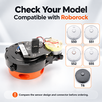 Sensor Kepala Laser Radar LDS Pengganti Kompatibel dengan Penyedot Debu Robot Roborock S50, S51, S52, S55, T6