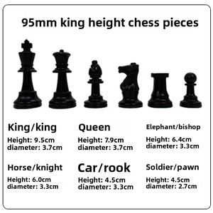 Beecomely BG-<span class=keywords><strong>CHESS</strong></span> スクエアコーナー小型ポータブルロールチェス PVC 手作り折りたたみボード黒白立体ピース - Product Image 5