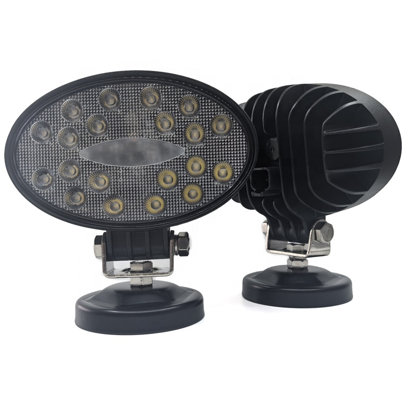 Oval 5.5 Inch LED Work Lamp for Cars 12V 24V 24W 40W Flood/Spot Beam White High Flood Beam New Condition