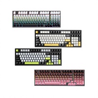 Clavier de jeu K98 à interrupteurs bleus, programmable avec macros, rétroéclairage multicolore, disponible en gros, fabriqué en Chine