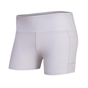 Shorts de Yoga Transpirables para Mujer, con Logotipo Personalizado, Shorts Deportivos Sólidos de Secado Rápido, Cintura Alta, Efecto Push-Up, Conjuntos de Gimnasio sin Costuras - Product Image 1