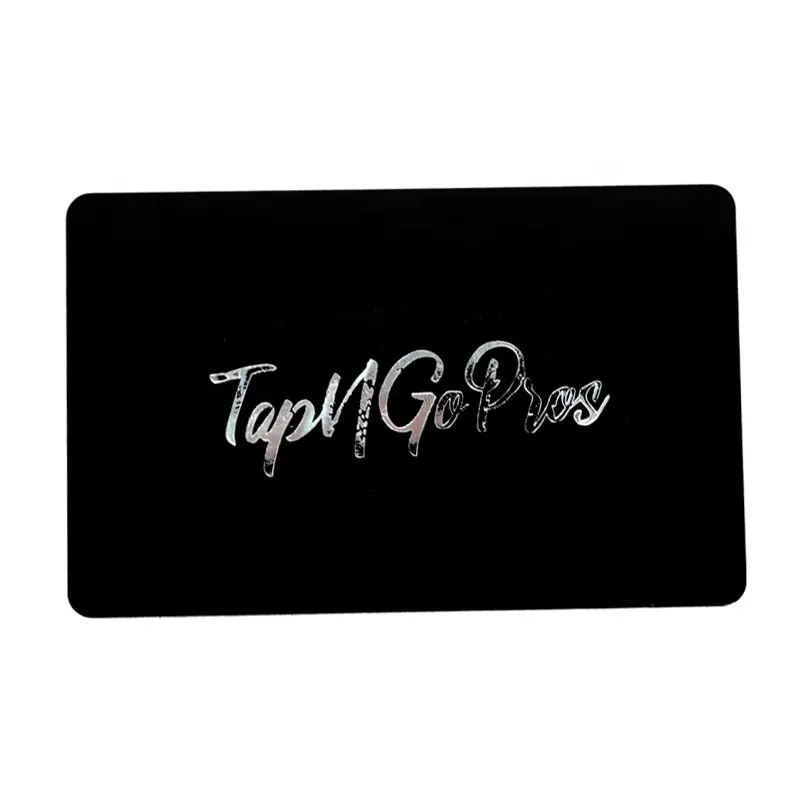 OEM Matt Finished Black PVC RFID Card Passive Writable NFC Card Smart Business Loyalty Card with 213 215 216 NFC Chip