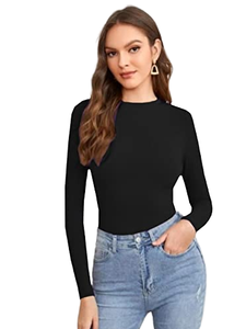 Camiseta interior de manga larga con cuello redondo para mujer - Product Image 1