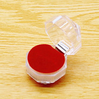 A1 Boîte à bagues multicolore en acrylique Boîte de rangement pour emballage de bijoux Boîte à bijoux en gros Emballage de bague de mode en velours de luxe