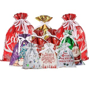 Juego <span class=keywords><strong>de</strong></span> Bolsas <span class=keywords><strong>de</strong></span> Regalo Navideñas 2026, Bolsas <span class=keywords><strong>de</strong></span> Plástico Decorativas Estilo Americano, Bolsas <span class=keywords><strong>de</strong></span> Dulces al por Mayor con Cordón - Product Image 5