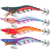 Nouveaux Leurres de Pêche Calamar Eging Flottants 20 Couleurs 12g 14g 19g, Appâts Artificiels pour la Pêche au Calamar et au Poulpe