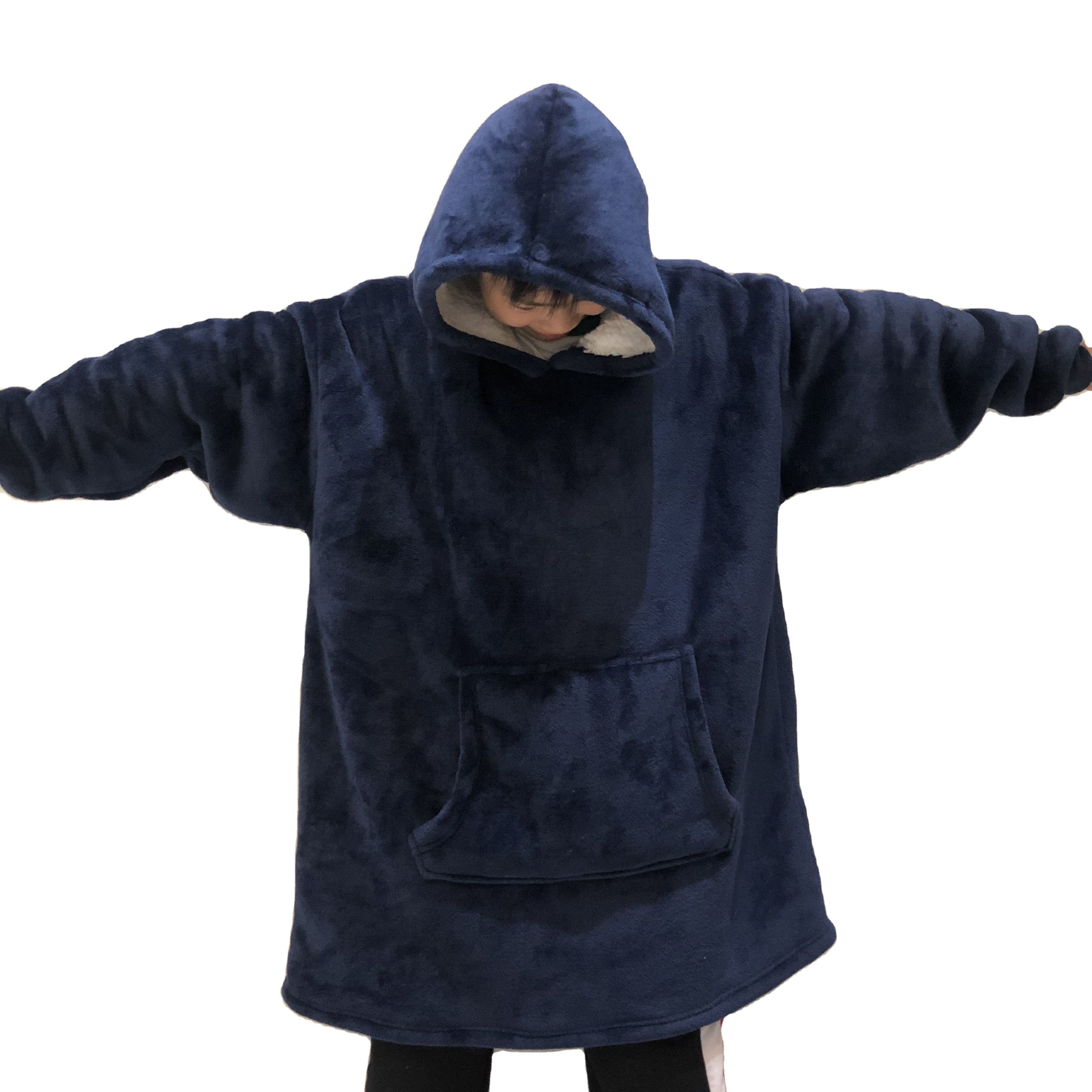 Плюшевое одеяло для телевизора, толстовка с капюшоном из шерпы, Флисовое одеяло, пригодное для носки одеяло с капюшоном и карманом