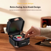 Nouveau Mini Haut-Parleur Rétro 2026 Portable Design Boîte au Trésor Audio Domestique avec Lumières RGB Cadeau Nostalgique