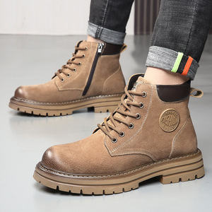 Stivali invernali da uomo spessi Sole abbigliamento da lavoro caldo e scarpe da trekking per alpinismo - Product Image 4