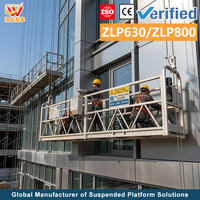 Plateforme suspendue électrique ZLP630 pour nettoyage mural, machine de nettoyage de chantier, capacité de charge 630 kg, hauteur de levage 10 m