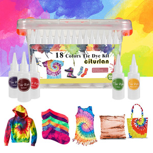 12/16/18/24/36 botellas de tintes en polvo vibrantes, <span class=keywords><strong>Kit</strong></span> de tinte de corbata de un paso para tela, arte DIY, variedad de tamaños, un juego para todos tus creativos - Product Image 6