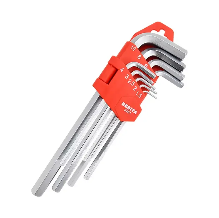 ชุดกุญแจหกเหลี่ยม2.5มม. T,ชุดเครื่องมือซ่อมแซม9ชิ้นกุญแจ Hex แบบแบนโลโก้ที่กำหนดเองสำหรับช่างในครัวเรือนและอัตโนมัติ