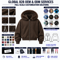 Sweat à capuche zippé personnalisé effet vieilli camouflage Woodland, coupe courte et carrée, épais, avec bordure en fourrure, style streetwear, fournisseur en gros pour marques