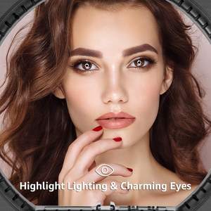 Anneau lumineux LED RGB 36/45/54 <span class=keywords><strong>cm</strong></span> (14/18/21 pouces) à intensité variable, pour selfie, studio, photographie professionnelle, éclairage d'appoint - Product Image 2