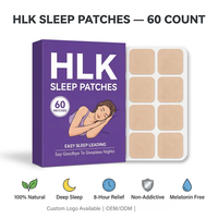 HLK Patchs Apaisants Citron & Lavande à Libération Prolongée 8 Heures, 30 Unités, Sans Danger pour la Peau, Durée de Conservation 2 Ans, Autocollants de Sommeil pour Hommes et Femmes, Sommeil Profond