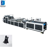 Machine de fabrication de sacs à fleurs en plastique PE/PP entièrement automatique, numérique, haute vitesse, 800 mm, avec PLC Mitsubishi