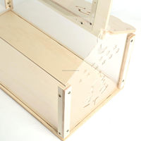 Cage pour hamster en bois naturel Maisons de hamster en bois avec acrylique pour gerbille, hamster syrien, chinchillas