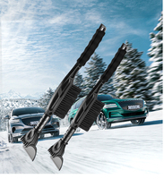Pelle à neige d'hiver bleue multi-usages portable en gros Brosse à neige à long manche de voiture pour le lavage de voiture Pelle à glace