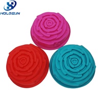 Moule à bougie en silicone en forme de rose 3D surdimensionnée, résistant à la chaleur, fait maison, unique, pour la pâtisserie de fêtes et d'anniversaires