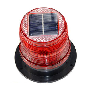 Lampe stroboscopique rouge jaune bleue, lampe de signalisation d'urgence solaire à LED, balise d'avertissement - Product Image 3