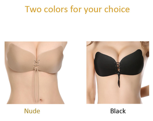 Soutien-gorge adhésif invisible sans bretelles push-up sexy en spandex, sans coutures, couleur unie, pour la vente en gros - Product Image 6