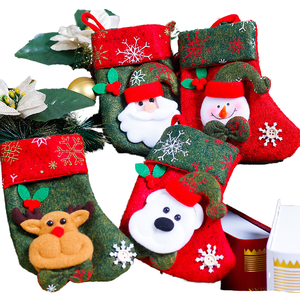 Wholesale Tenglong Soft Felt/Non-woven <b>Christmas</b> Stocking Shape Gift Bag Mini Small Size <b>Cheap</b> - Product Image 4