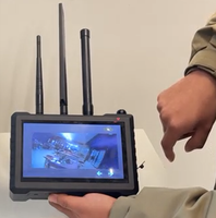 DRMYT DR400-D Drone anti-drone FPV avec interception d'images, détection portable, bande de fréquences 300 MHz-6 GHz, portée 1,5-3 km, écran 7 pouces