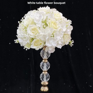 Fleur artificielle blanche en gros pour mariage, photographie extérieure et décoration intérieure - Product Image 6