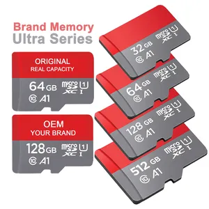 Kartu MicroSd 128Gb Asli 64Gb UHS-I 2/4/8/16/32/256/512GB 1TB TF untuk Sandisk Micro Memory Card Adapter UNTUK Samsung Mobile
