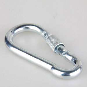 Mousqueton en acier Camna 100x48mm avec boucle de sécurité verrouillable pour utilisation en alpinisme - Product Image 2