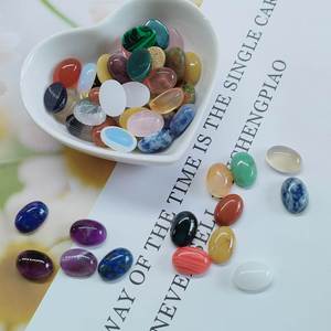 Cabochons en cristal <span class=keywords><strong>de</strong></span> guérison mixte <span class=keywords><strong>de</strong></span> petite taille pierre précieuse ovale à dos plat pour la fabrication <span class=keywords><strong>de</strong></span> bijoux - Product Image 3