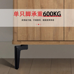 Furniture Leg Metal Minimalist Design 11.5cm 14.5cm 17.5cm Matte Black Titanium Gunmetal Easy Installation For <b>Bed</b> - Product Image 4