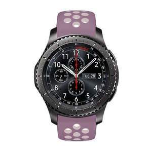 Bracelet en silicone bicolore pour <span class=keywords><strong>Huawei</strong></span> GT2 Pro pour <span class=keywords><strong>Fitbit</strong></span> Versa pour Samsung 22mm Smartwatches double bracelets de montre compatibles - Product Image 6