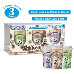 Té de burbujas cremoso con azúcar moreno orgánico ALODY 5% Brix, juego de 3 tazas - Product Image 4